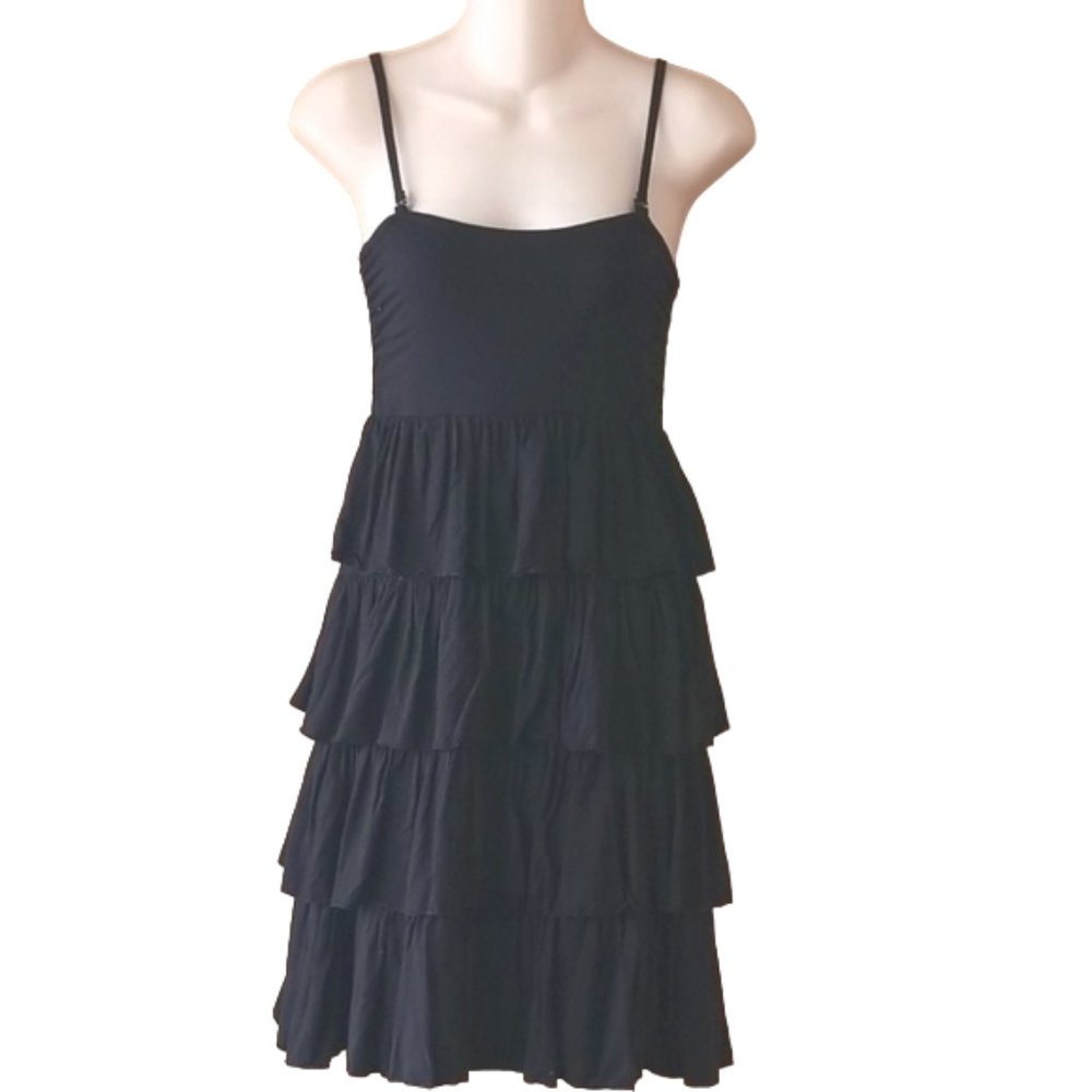 INC Tiered Ruffle Dress Petite Small